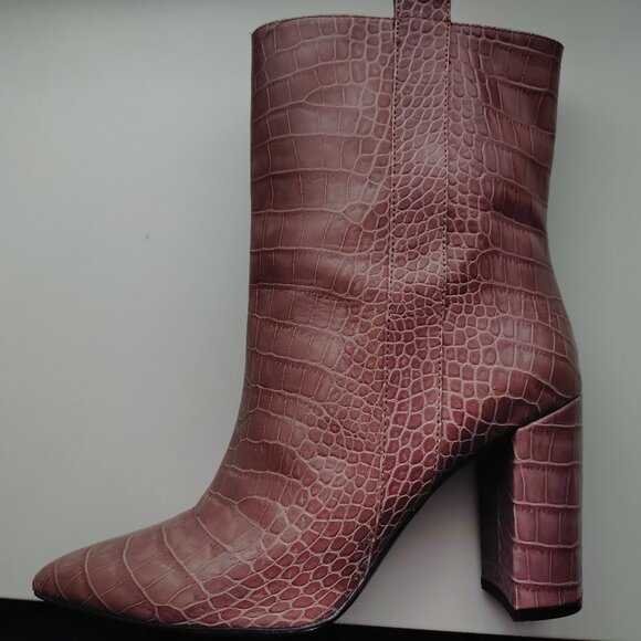 Anthropologie Bruno Premi Crocodile Ankle Boots IT40/US9 - Picture 9 of 9